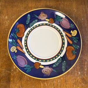Vintage‎ Disney Minnie Mouse Veggie Vegetables Soup Saucer Small Plate Dish 7”